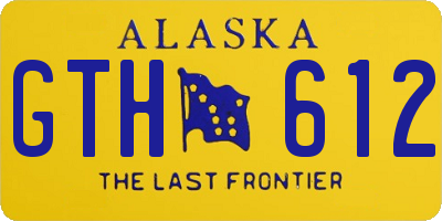 AK license plate GTH612