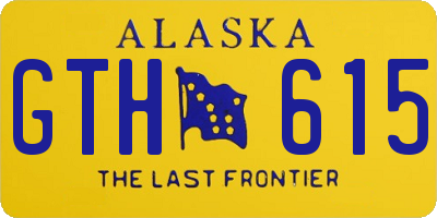 AK license plate GTH615