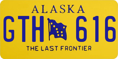 AK license plate GTH616