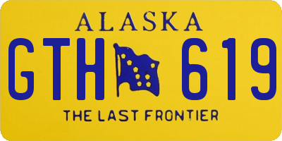 AK license plate GTH619