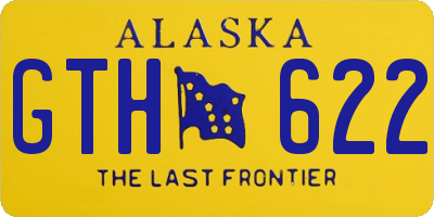 AK license plate GTH622
