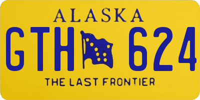 AK license plate GTH624