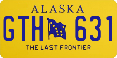 AK license plate GTH631