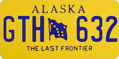 AK license plate GTH632