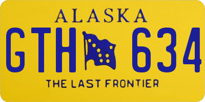 AK license plate GTH634