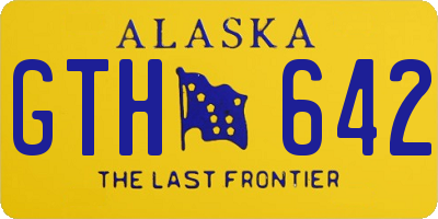 AK license plate GTH642
