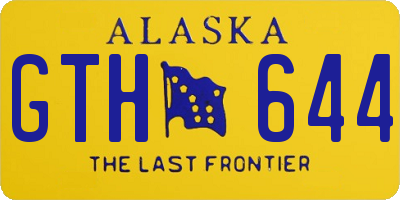AK license plate GTH644