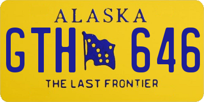 AK license plate GTH646