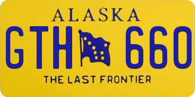 AK license plate GTH660