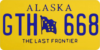 AK license plate GTH668