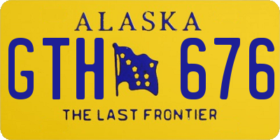 AK license plate GTH676