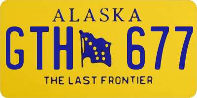 AK license plate GTH677