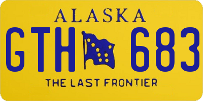 AK license plate GTH683