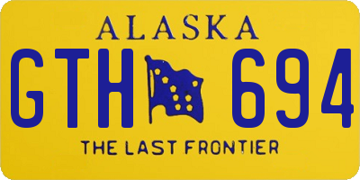 AK license plate GTH694