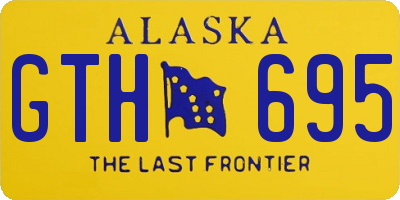 AK license plate GTH695