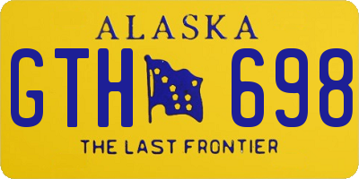 AK license plate GTH698