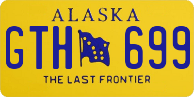 AK license plate GTH699