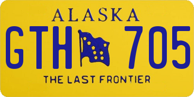 AK license plate GTH705