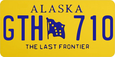 AK license plate GTH710