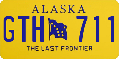 AK license plate GTH711