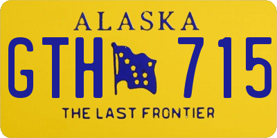 AK license plate GTH715