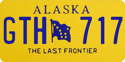 AK license plate GTH717