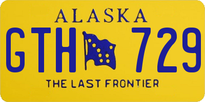 AK license plate GTH729