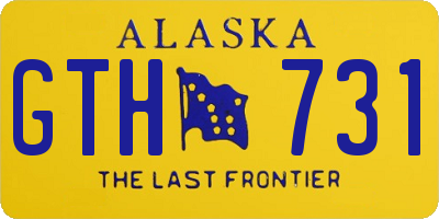 AK license plate GTH731