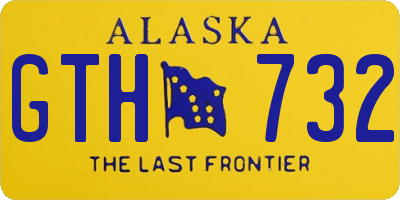 AK license plate GTH732