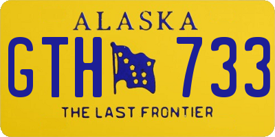 AK license plate GTH733