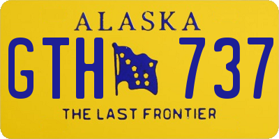 AK license plate GTH737