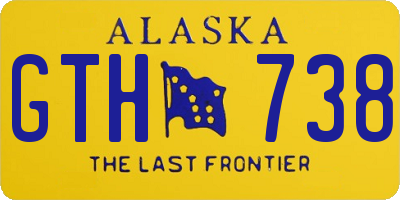 AK license plate GTH738