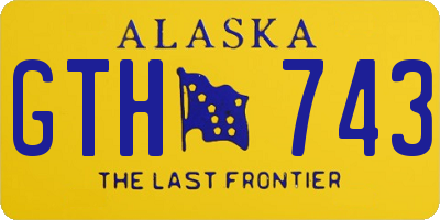 AK license plate GTH743