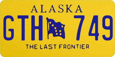AK license plate GTH749