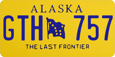 AK license plate GTH757