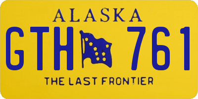 AK license plate GTH761