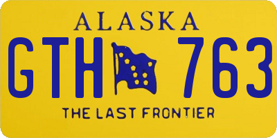 AK license plate GTH763