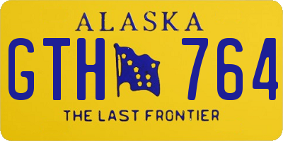 AK license plate GTH764