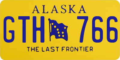 AK license plate GTH766