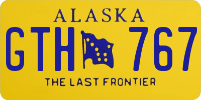 AK license plate GTH767