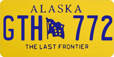 AK license plate GTH772