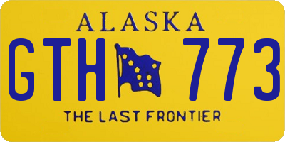 AK license plate GTH773
