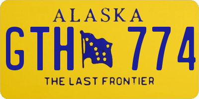 AK license plate GTH774