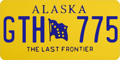 AK license plate GTH775