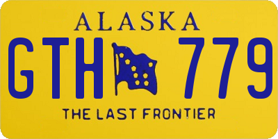 AK license plate GTH779