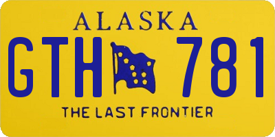 AK license plate GTH781