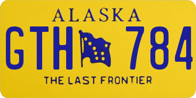 AK license plate GTH784