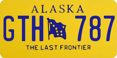 AK license plate GTH787