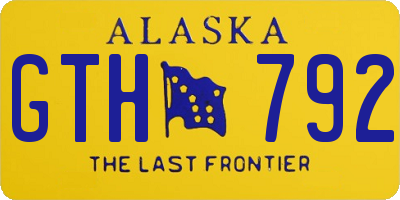 AK license plate GTH792