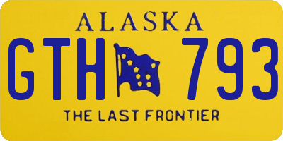 AK license plate GTH793